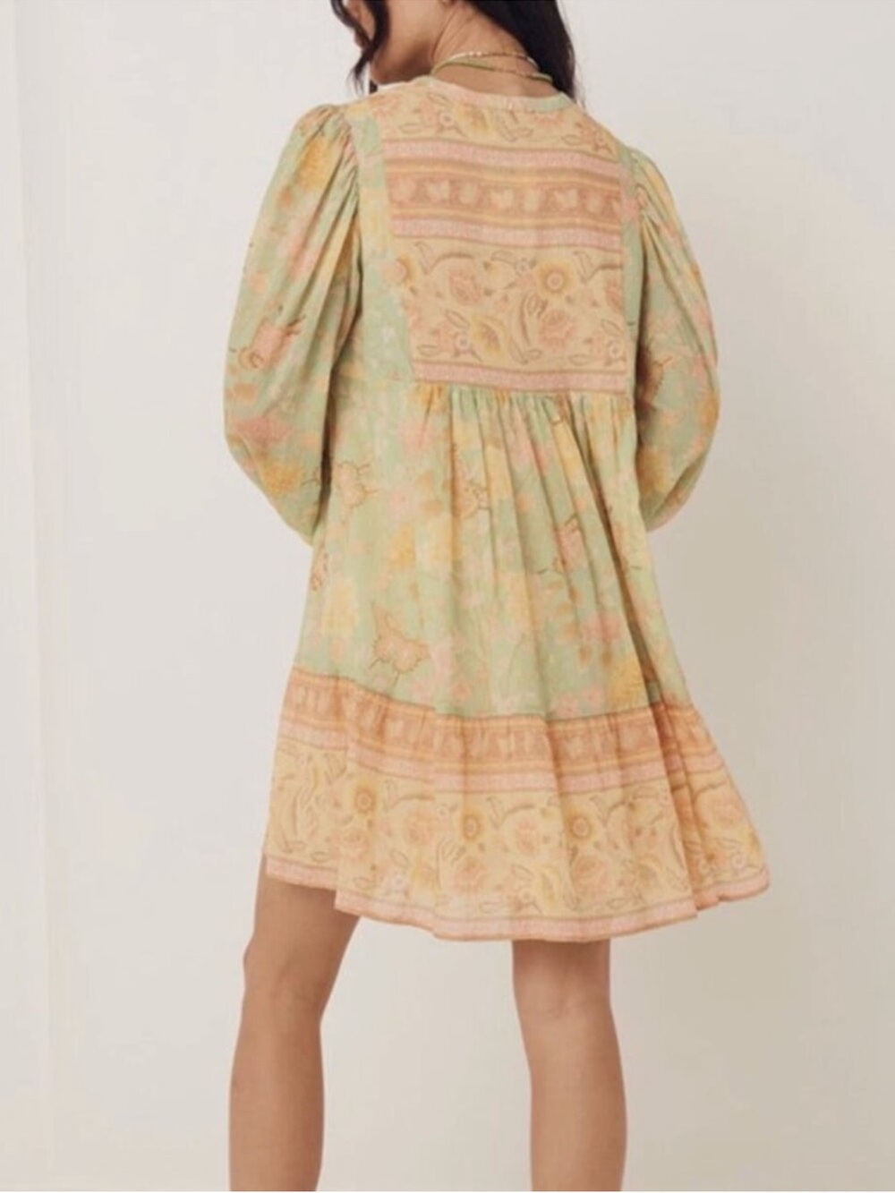 Spell Butterfly Boho Tunic Dress Botanical Mini Dress Size XS - Picture 4 of 11